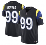 Men's Los Angeles Rams #99 Aaron Donald Black 2025 F.U.S.E. “Rivalries” Vapor Limited Football Stitched Jersey