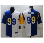 Men's Los Angeles Rams #99 Aaron Donald Blue-White Nike Fashion Football Jersey