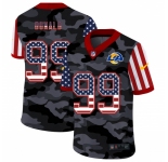 Men's Los Angeles Rams #99 Aaron Donald Camo Flag Nike Limited Jersey