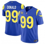 Men's Los Angeles Rams #99 Aaron Donald Royal 2026 F.U.S.E. With 4- Star C Patch Vapor Limited Football Stitched Jersey