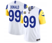 Men's Los Angeles Rams #99 Aaron Donald White 2026 F.U.S.E. 4- Star C Patch Vapor Limited Football Stitched Jersey