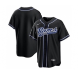 Men's Los Angeles Rams Blank Black Stitched MLB Cool Base Nike Baseball Jersey