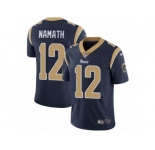 Men's Nike Los Angeles Rams #12 Joe Namath Vapor Untouchable Limited Navy Blue Team Color NFL Jersey