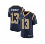 Men's Nike Los Angeles Rams #13 Kurt Warner Vapor Untouchable Limited Navy Blue Team Color NFL Jersey