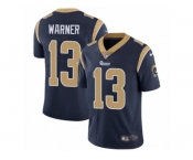 Men's Nike Los Angeles Rams #13 Kurt Warner Vapor Untouchable Limited Navy Blue Team Color NFL Jersey