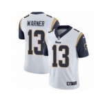 Men's Nike Los Angeles Rams #13 Kurt Warner Vapor Untouchable Limited White NFL Jersey