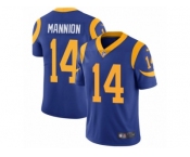 Men's Nike Los Angeles Rams #14 Sean Mannion Vapor Untouchable Limited Royal Blue Alternate NFL Jersey