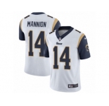 Men's Nike Los Angeles Rams #14 Sean Mannion Vapor Untouchable Limited White NFL Jersey