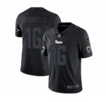 Men's Nike Los Angeles Rams #16 Jared Goff Limited Black Rush Impact NFL Jersey