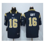 Men's Nike Los Angeles Rams #16 Jared Goff Limited Navy Blue Team Color NFL Jersey