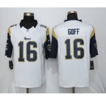 Men's Nike Los Angeles Rams #16 Jared Goff Limited White NFL Jersey