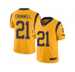 Men's Nike Los Angeles Rams #21 Nolan Cromwell Limited Gold Rush NFL Jersey