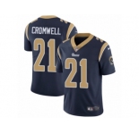 Men's Nike Los Angeles Rams #21 Nolan Cromwell Vapor Untouchable Limited Navy Blue Team Color NFL Jersey