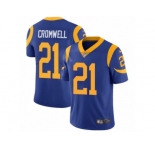 Men's Nike Los Angeles Rams #21 Nolan Cromwell Vapor Untouchable Limited Royal Blue Alternate NFL Jersey