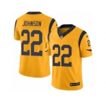 Men's Nike Los Angeles Rams #22 Trumaine Johnson Limited Gold Rush NFL Jersey