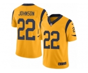 Men's Nike Los Angeles Rams #22 Trumaine Johnson Limited Gold Rush NFL Jersey