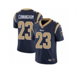 Men's Nike Los Angeles Rams #23 Benny Cunningham Vapor Untouchable Limited Navy Blue Team Color NFL Jersey