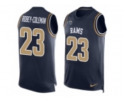 Men's Nike Los Angeles Rams #23 Nickell Robey-Coleman Limited Navy Blue Player Name & Number Tank Top NFL Jersey