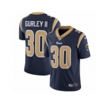 Men's Nike Los Angeles Rams #30 Todd Gurley Vapor Untouchable Limited Navy Blue Team Color NFL Jersey