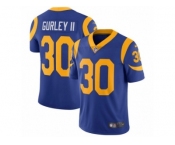 Men's Nike Los Angeles Rams #30 Todd Gurley Vapor Untouchable Limited Royal Blue Alternate NFL Jersey