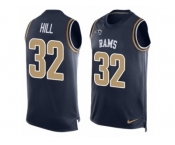 Men's Nike Los Angeles Rams #32 Troy Hill Limited Navy Blue Player Name & Number Tank Top NFL Jersey
