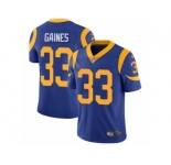 Men's Nike Los Angeles Rams #33 E.J. Gaines Vapor Untouchable Limited Royal Blue Alternate NFL Jersey