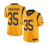 Men's Nike Los Angeles Rams #35 C.J. Anderson Limited Gold Rush Vapor Untouchable NFL Jersey