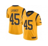 Men's Nike Los Angeles Rams #45 Zach Laskey Limited Gold Rush NFL Jersey