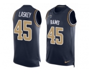 Men's Nike Los Angeles Rams #45 Zach Laskey Limited Navy Blue Player Name & Number Tank Top NFL Jersey