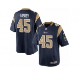 Men's Nike Los Angeles Rams #45 Zach Laskey Limited Navy Blue Team Color NFL Jersey