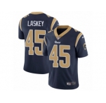 Men's Nike Los Angeles Rams #45 Zach Laskey Vapor Untouchable Limited Navy Blue Team Color NFL Jersey