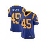 Men's Nike Los Angeles Rams #45 Zach Laskey Vapor Untouchable Limited Royal Blue Alternate NFL Jersey