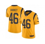 Men's Nike Los Angeles Rams #46 Cory Harkey Limited Gold Rush NFL Jersey