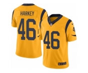 Men's Nike Los Angeles Rams #46 Cory Harkey Limited Gold Rush NFL Jersey