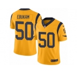 Men's Nike Los Angeles Rams #50 Samson Ebukam Limited Gold Rush NFL Jersey