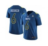 Men's Nike Los Angeles Rams #6 Johnny Hekker Limited Blue 2017 Pro Bowl NFL Jersey