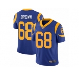 Men's Nike Los Angeles Rams #68 Jamon Brown Vapor Untouchable Limited Royal Blue Alternate NFL Jersey