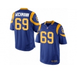 Men's Nike Los Angeles Rams #69 Cody Wichmann Limited Royal Blue Alternate NFL Jersey