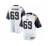 Men's Nike Los Angeles Rams #69 Cody Wichmann Limited White NFL Jersey