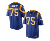 Men's Nike Los Angeles Rams #75 Deacon Jones Limited Royal Blue Alternate NFL Jersey
