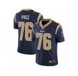Men's Nike Los Angeles Rams #76 Orlando Pace Vapor Untouchable Limited Navy Blue Team Color NFL Jersey