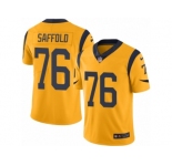 Men's Nike Los Angeles Rams #76 Rodger Saffold Limited Gold Rush NFL Jersey