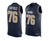 Men's Nike Los Angeles Rams #76 Rodger Saffold Limited Navy Blue Player Name & Number Tank Top NFL Jersey