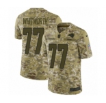 Men's Nike Los Angeles Rams #77 Andrew Whitworth Limited Camo 2018 Salute to Service NFL Jersey
