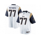 Men's Nike Los Angeles Rams #77 Andrew Whitworth Limited White NFL Jersey