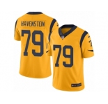 Men's Nike Los Angeles Rams #79 Rob Havenstein Limited Gold Rush NFL Jersey