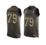 Men's Nike Los Angeles Rams #79 Rob Havenstein Limited Green Salute to Service Tank Top NFL Jersey