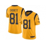 Men's Nike Los Angeles Rams #81 Gerald Everett Limited Gold Rush NFL Jersey