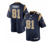 Men's Nike Los Angeles Rams #81 Gerald Everett Limited Navy Blue Team Color NFL Jersey