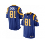 Men's Nike Los Angeles Rams #81 Gerald Everett Limited Royal Blue Alternate NFL Jersey
